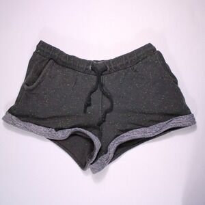 Clockhouse Sweat Shorts Womens 26x1 Charcoal Grey‎ Speckled Casual Rolled Hem XS